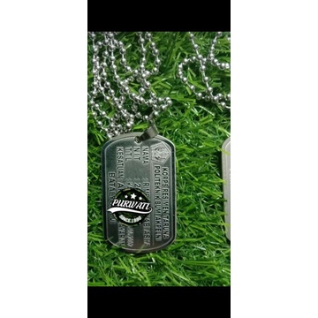 Kalung Dogtag KTA Identitas TNI POLRI Instansi Komunitas