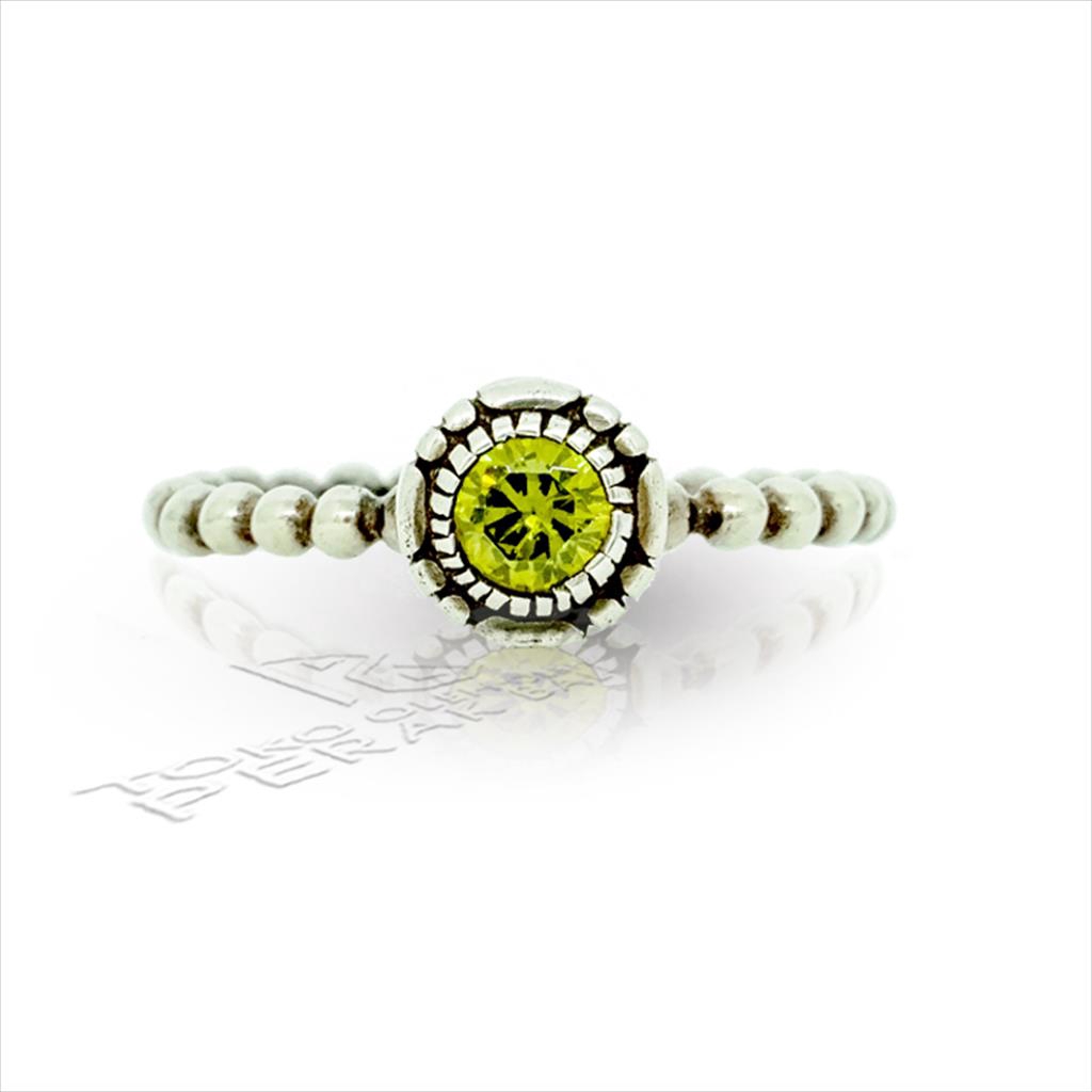 Cincin Wanita Perak 925 Asli Bali Silver Zirconia Hijau Pandora Nongnong