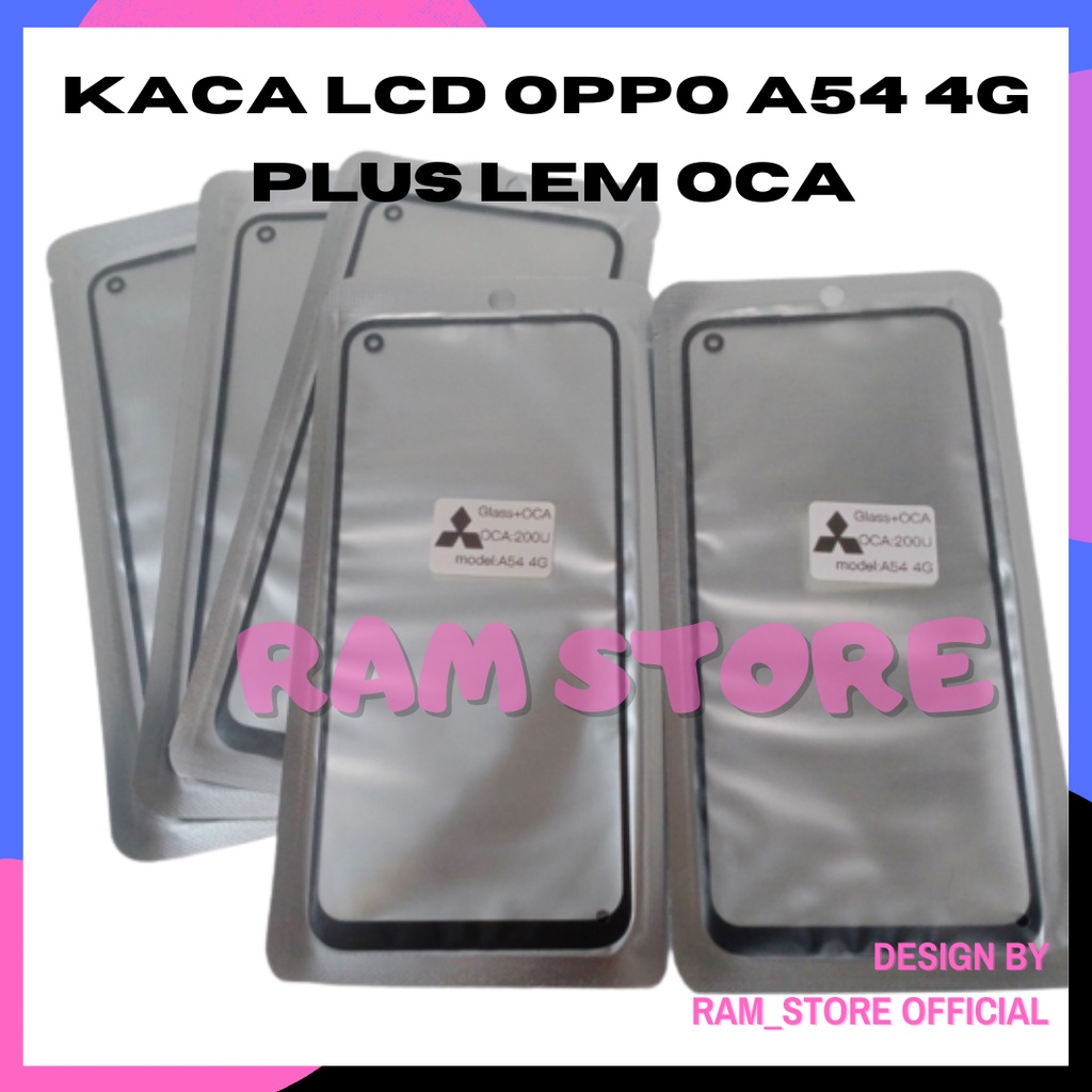 Kaca Lcd Depan Glass Oca Kaca  LCD Touchscreen Tc Ts OPPO A54 4G Original