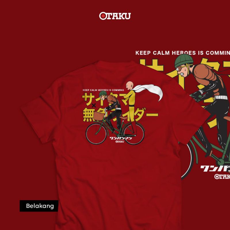 Kaos Anime Jepang Saitama Mumen Rider One Punch Man