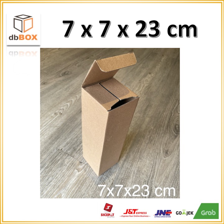 

Kardus 7x7x23 cm...dus botol Die Cut untuk kotak baju- Aksesoris- dll,