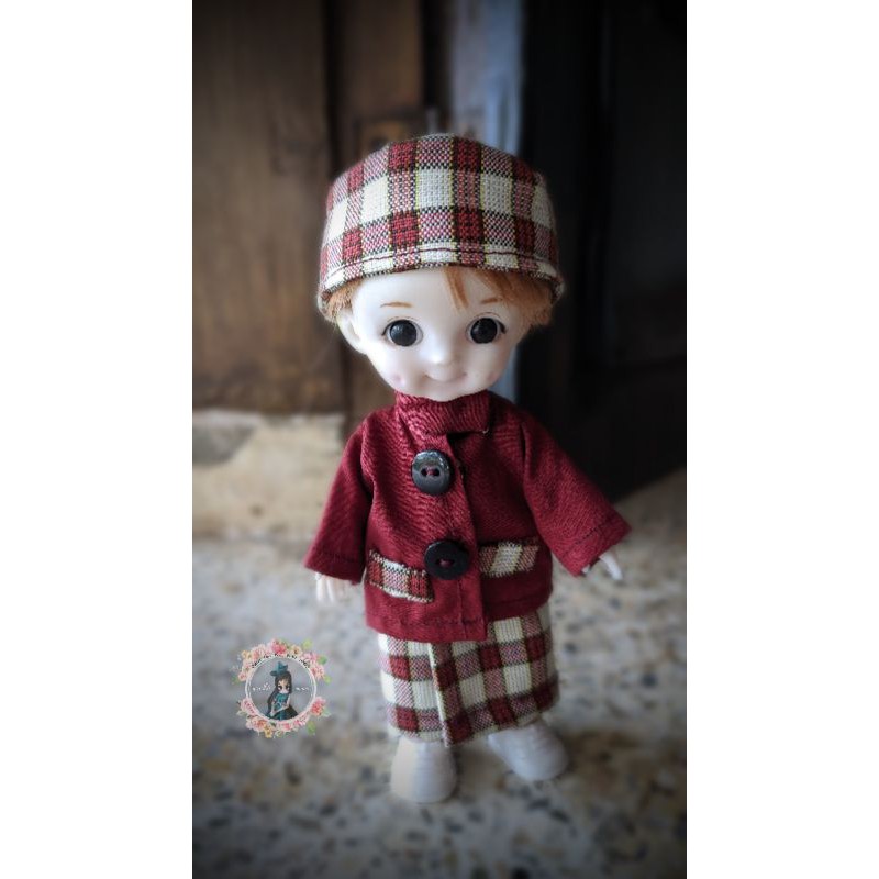 baju set muslim (koko, peci, sarung) ob11 stodoll lati bjd cina