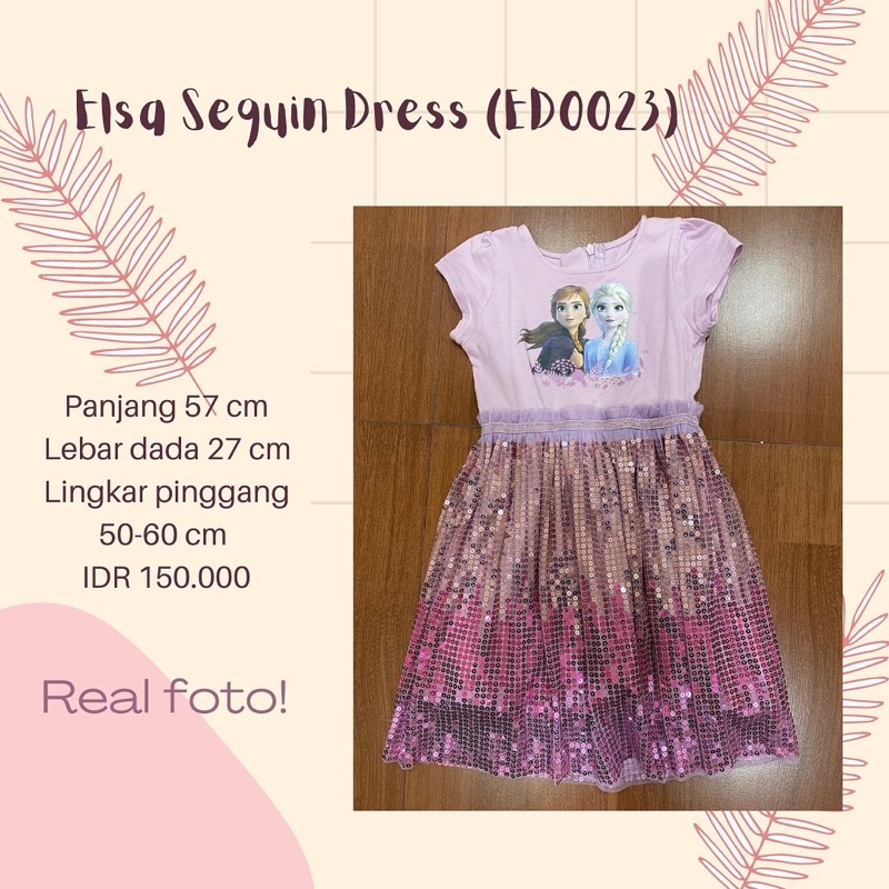 Elsa Sequin Dress Preloved