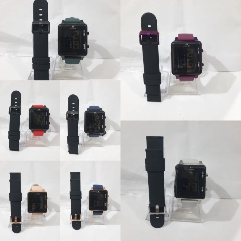 JAM TANGAN PRIA/WANITA HEGNER 1682/HW 1682 RUBBER ORIGINAL