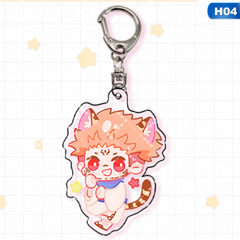 Gantungan Kunci Anime Jujutsu Kaisen Kugisaki Nobara Gojo Satoru Bahan Akrilik