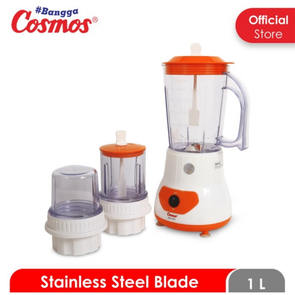 Blender Plastik Cosmos CB 172 P 3 in 1 Blender Cosmos CB 172 P 1 Liter Blender Murah Cosmos CB 172P