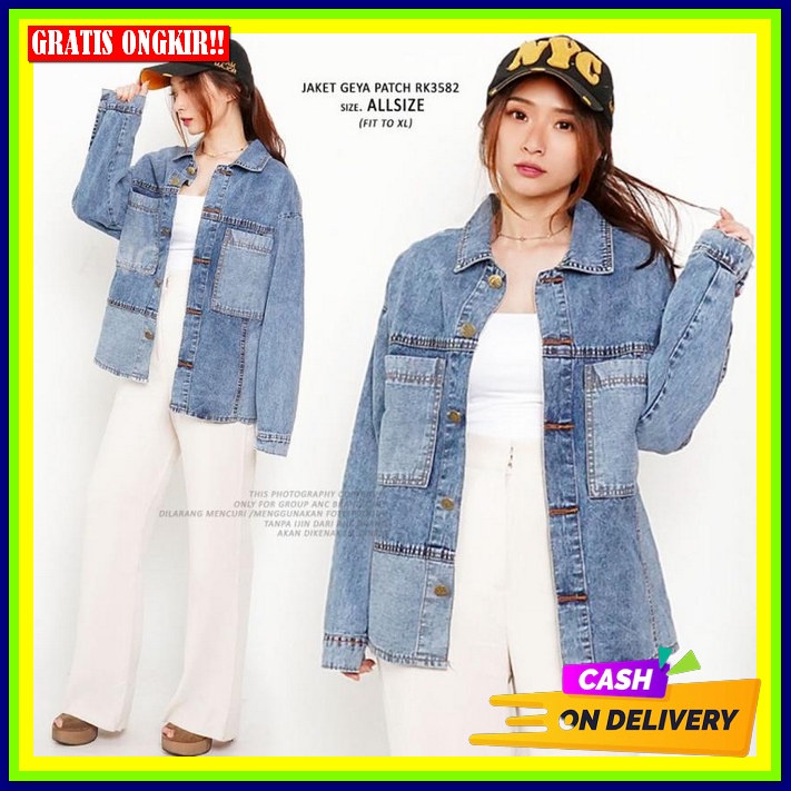 Jaket Jeans Wanita Oversize Jkt Jens Cewek Murah Terbaru Jeket Jeans Remaja Premium Murah Jacket Jee