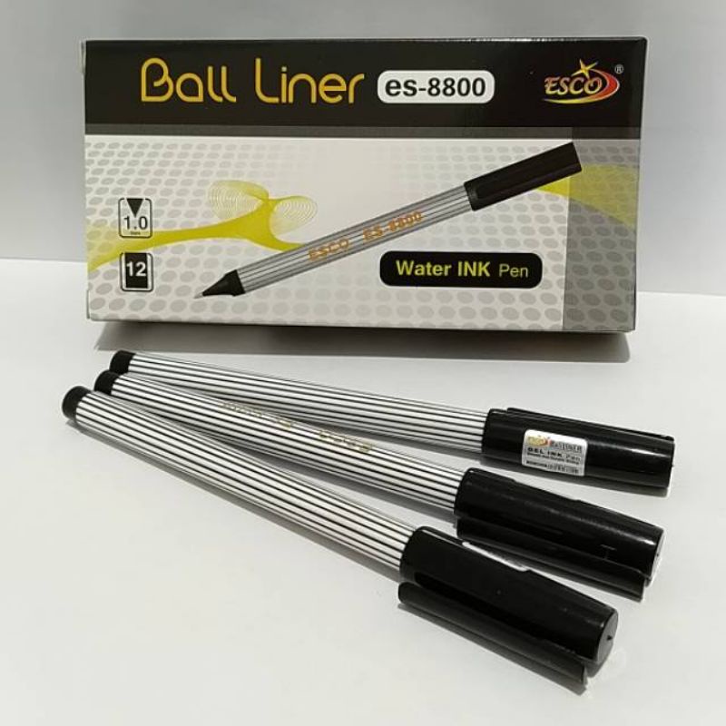 

Pulpen Esco Ball Liner ES-8800 1.0mm Harga Per Pcs