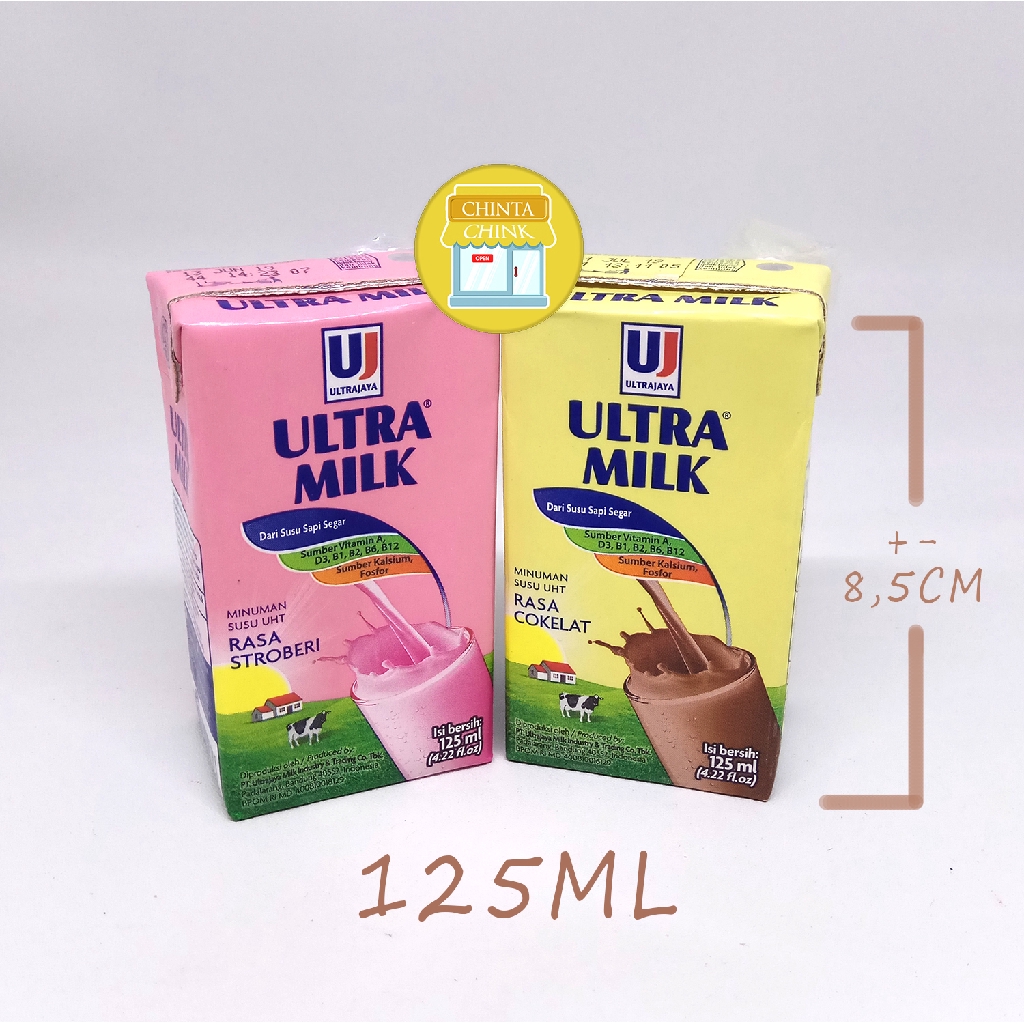 Jual Susu Uht Ultra Milk Kotak Varian Rasa 125ml Indonesiashopee Indonesia 5858