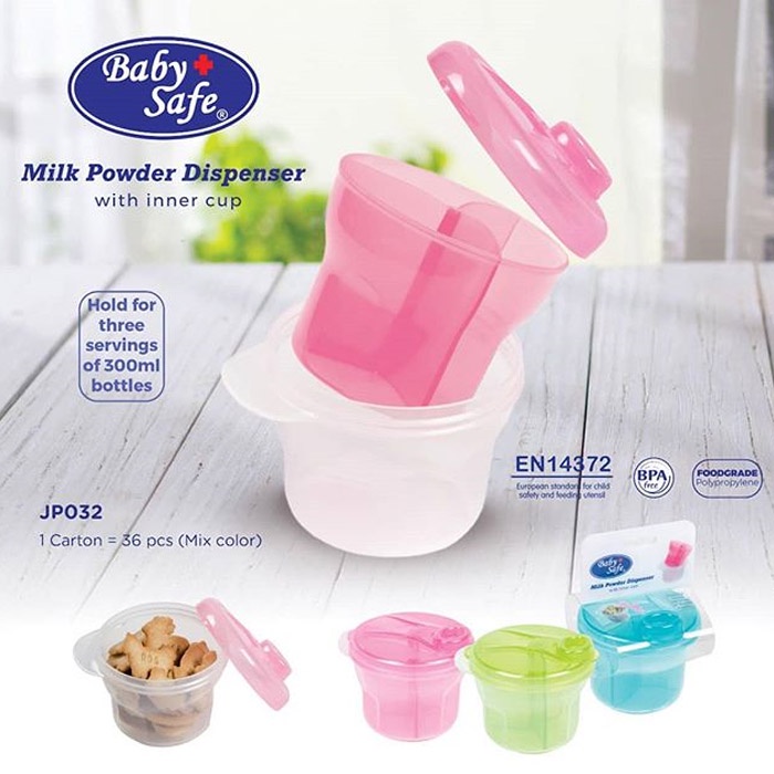 BABYSAFE Milk Powder Container Tempat Susu Bubuk Snack Bayi Baby Safe Food Container