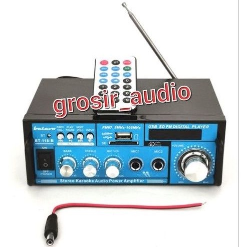 AMPLI BETAVO BT 118B ,AMPLI BLUETOOTH BETAVO BT118 ,AMPLI AC DC ,AMPLIFIER BETAVO