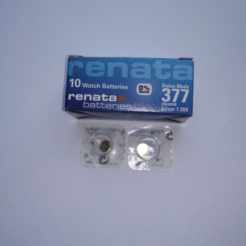 Batu Baterai Jam Tangan 377 626 Renata Original SR626SW