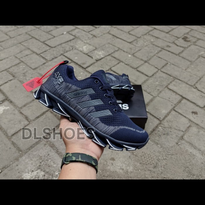 Sepatu Pria Adidas AX2 Springblade Import Vietnam New - Biru Navy, 41