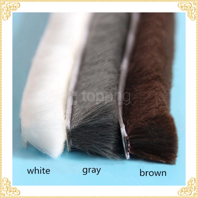 GS8 GANCHUN Lis Strip Pintu Brush Strip Sealing Sound Insulation 9 x 15 mm 10M - KK-061 - Gray