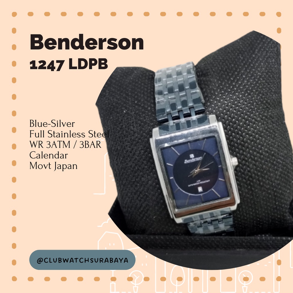 Jam Tangan Wanita Benderson / Benderson Jam Tangan Wanita Analog Type AW 1247 LDPB