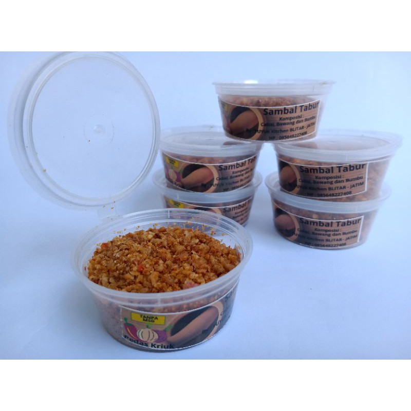 

Sambal Tabur Pedas Kriuknya Gurih