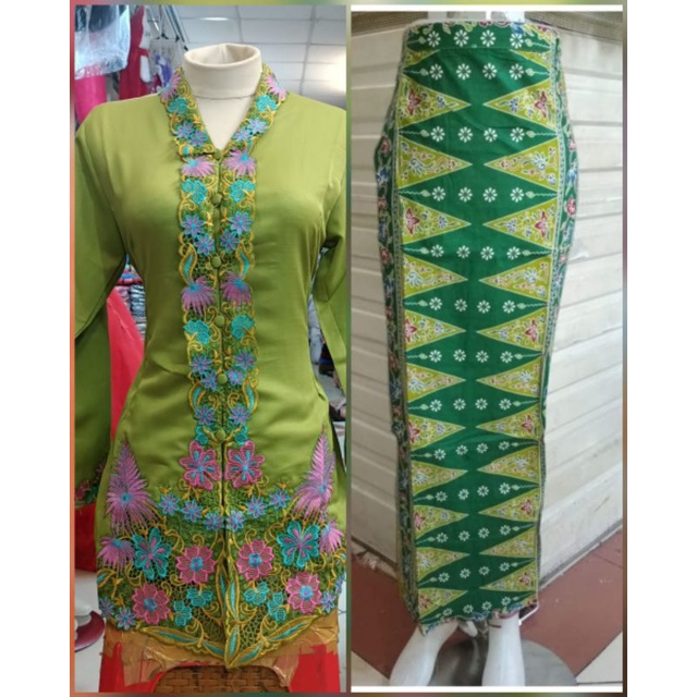 READY,,SETELAN KEBAYA BORDIR/KEBAYA MODERN/KEBAYA BETAWI/ROK TUMPAL