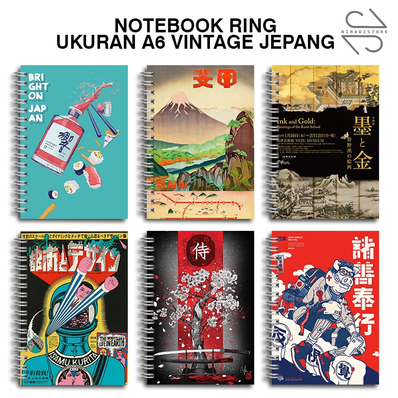 

Buku Tulis Catatan buku notebook buku diary Notebook Ring Spiral A6 60 Lembar koleksi gambar budaya jepang part 1