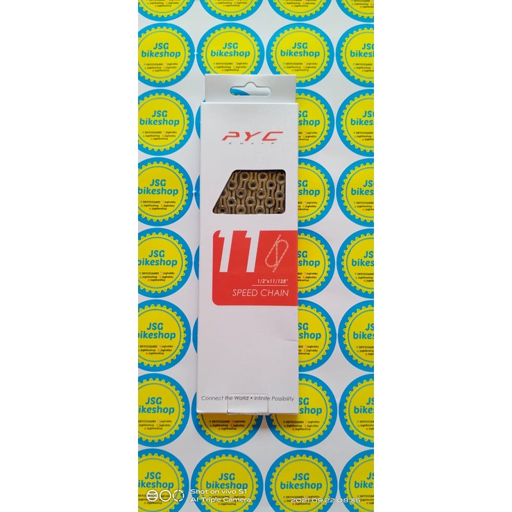 PYC Chain rantai sepeda 11 speed silver
