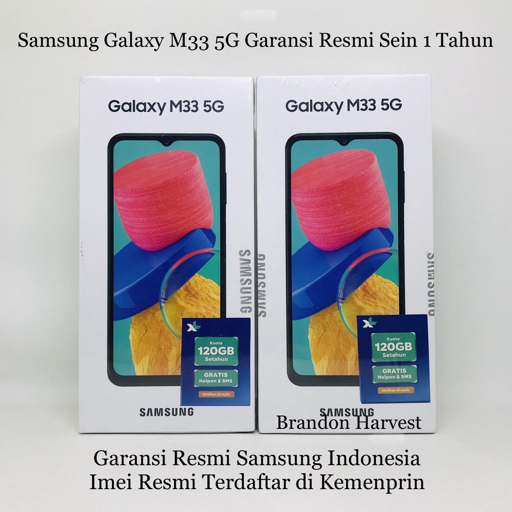 Samsung Galaxy M33 5G [6GB+128GB - 8G+128GB ] Exynos 1280 - 50MP Quad Camera - 6.6&quot; TFT LCD - 5000mAh Garansi Resmi Sein 1 Tahun