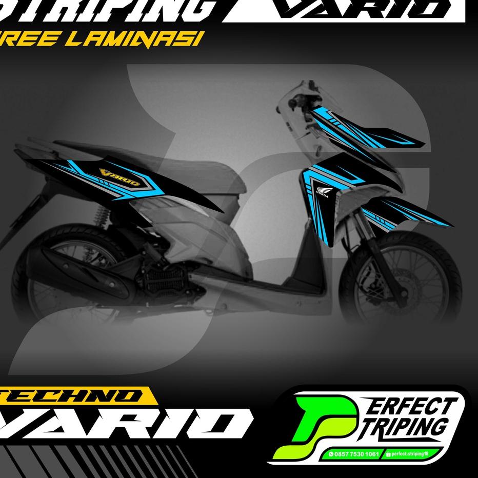 Siap Kirim.. Stiker Striping Honda VARIO TECHNO 110cc KARBU 2009 - 2011