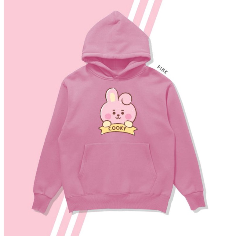 HOODIE BT21 FLEECE/HOODIE BT21 KOYA/CIMMY/TATA/RJ/MANG/COOKY/SHOOKY