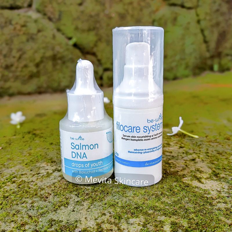 Be-White Paket Serum DNA Salmon + Filocare System Serum Skin Nourishing
