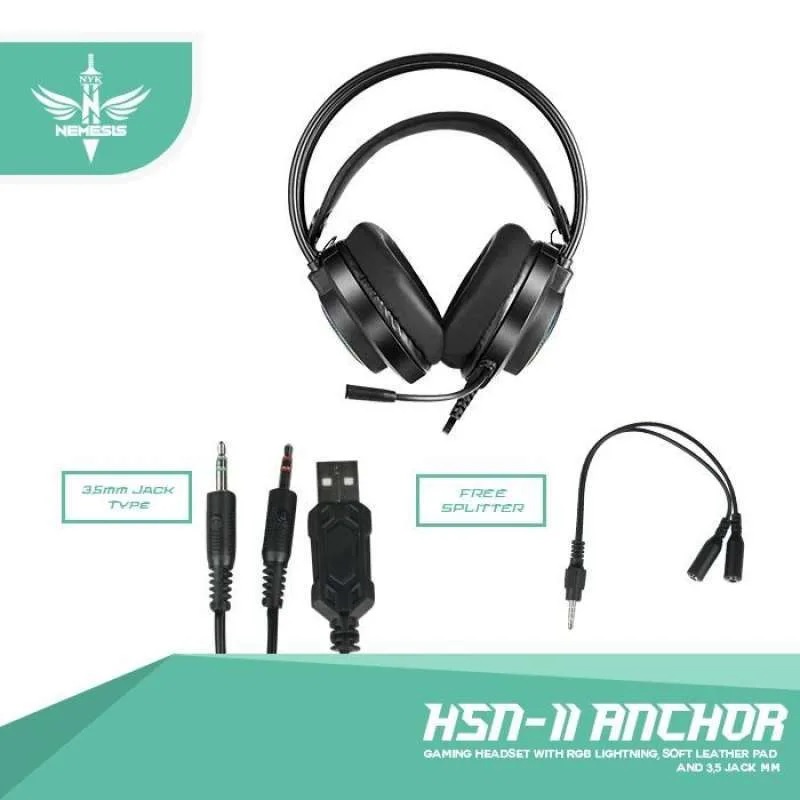 NYK Headset Gaming Rgb Anchor Hs - N11