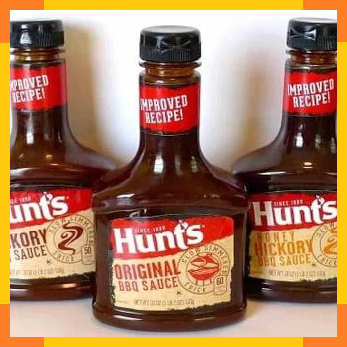 

Set of 3 Hunt's Honey Hickory Original BBQ Sauce Set Saus Bumbu Import