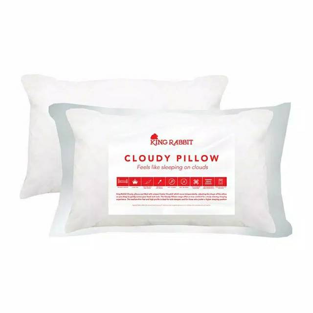 King Rabbit Cloudy Pillow / Bantal Kepala 50x70 cm