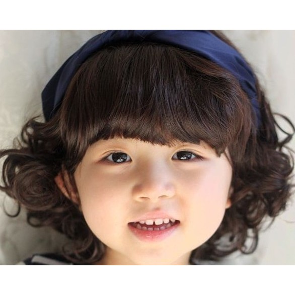 Short Wig For Girls / Rambut Palsu Anak Pendek Model Barbie