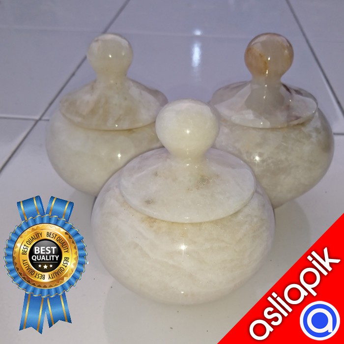 Hiasan Dekorasi Guci Tempat Perhiasan Aksesoris Kalung Anting Gelang Unik Asliapik Dari Marmer