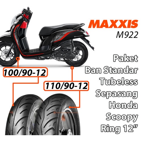 Jual Sepasang Ban Luar Maxxis Scoopy M F M R