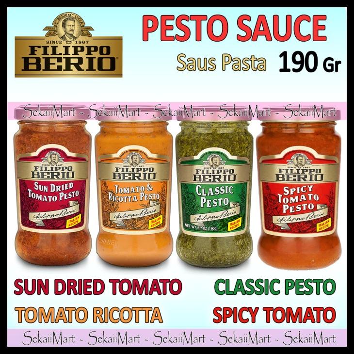 

TERBARUU!! FILIPPO BERIO Pesto Sauce 190g - FILIPO Saus Pasta Classic All Variant SALE