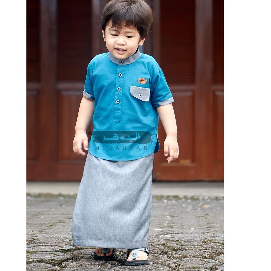 SALEE.. ORIGINAL ALJAUHAR Setelan Koko Celana Sarung Anak Bayi AlJauhar