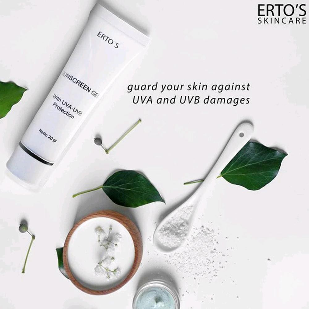 [ORI] Sunscreen Gel dengan UVA UVB Protection Melindungi Kulit Wajah Dari Efek Buruk Sinar Matahari - BPOM 20 Gram