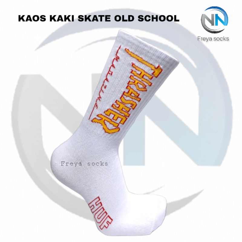 Kaos kaki oldschool motif thrasher