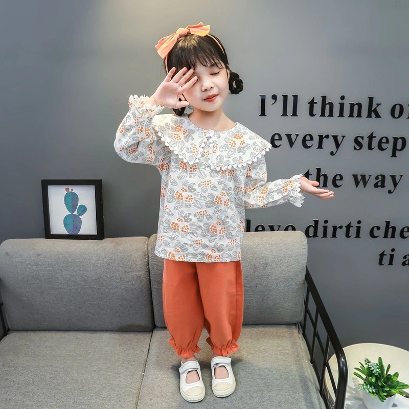 Setelan Baju Anak Perempuan  Balita Import | 2 - 7 thn Korea fashion girl / Kualitas Premium STLNG11 TFLOWER MB