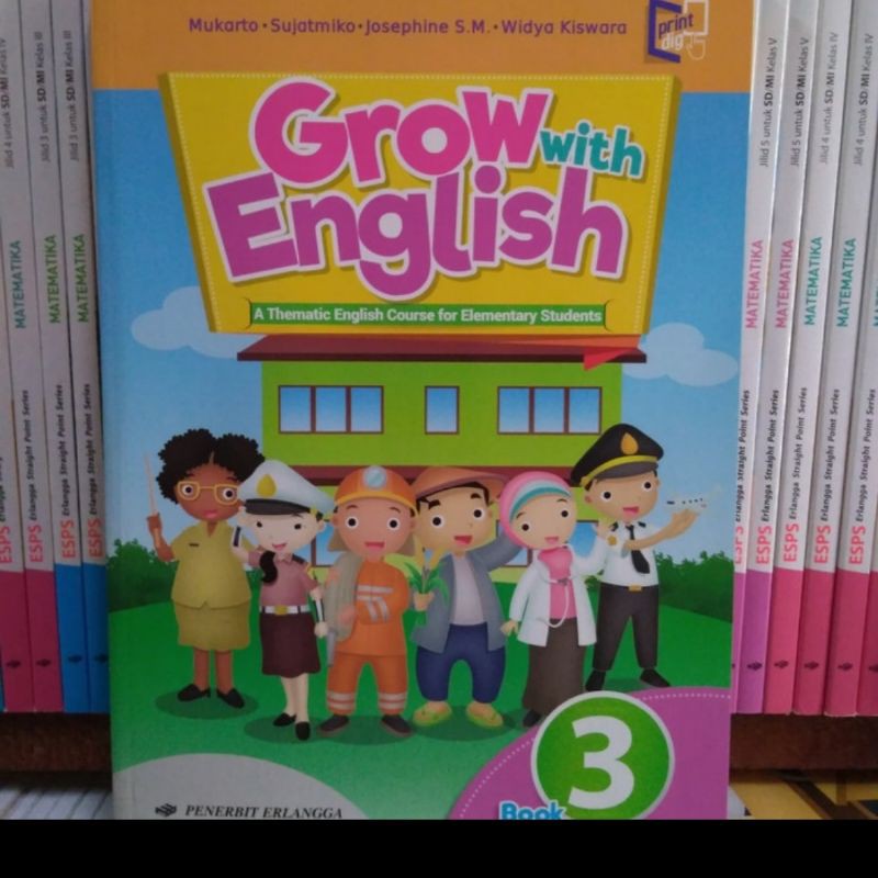 Buku Grow With English Kelas 3 Erlangga
