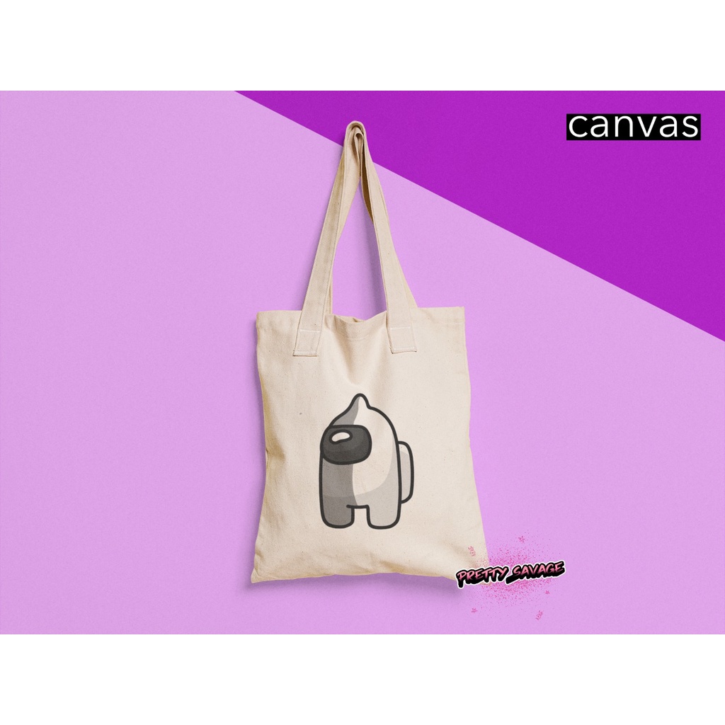 Tote bag BT Dua Satu Impostor Canvas Blacu