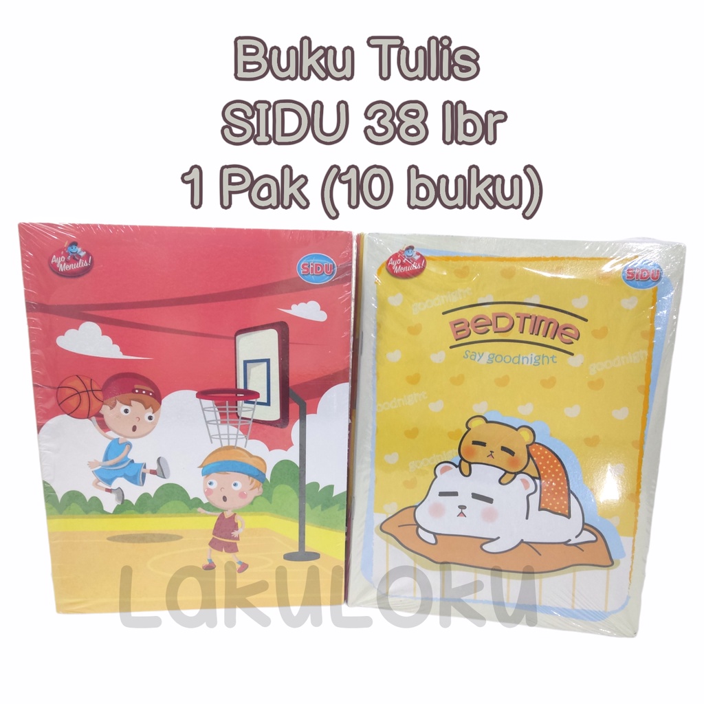 

Buku Tulis Garis SIDU 38 Lembar (1 Pak isi 10 Buku)