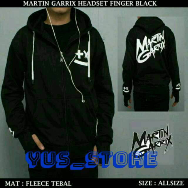 Jaket sweater martin gerixx headset finger/sweater jaket martin garrik headset finger/marshmello