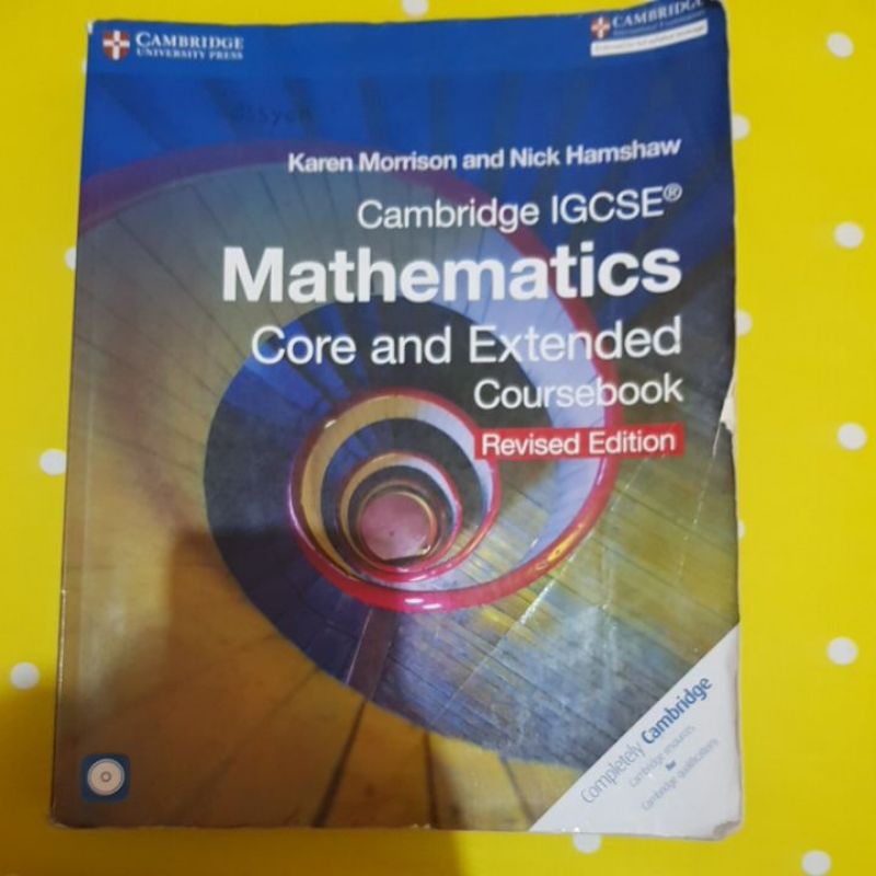 CAMBRIDGE IGCSE MATHEMATICS CORE AND EXTENDED COURSEBOOK REVISED EDITION