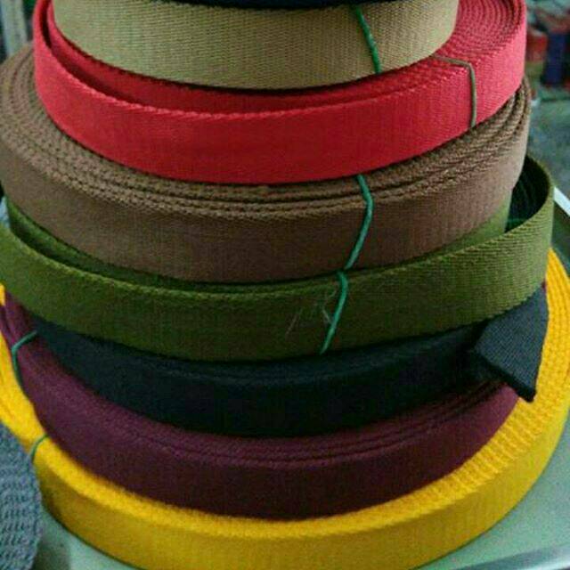 

Webbing Polykatun warna uk 2.5 cm