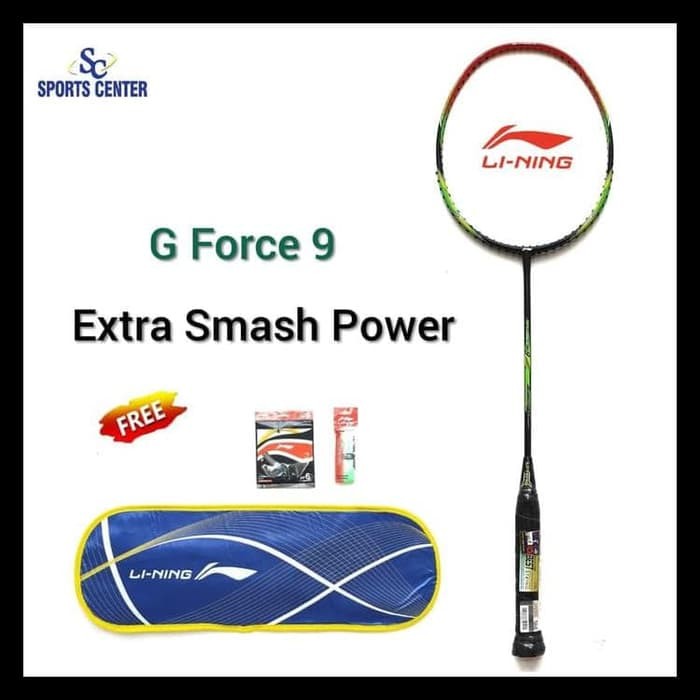 BEST DEAL RAKET BADMINTON LINING G FORCE 9 / G-FORCE 9 FULLSET