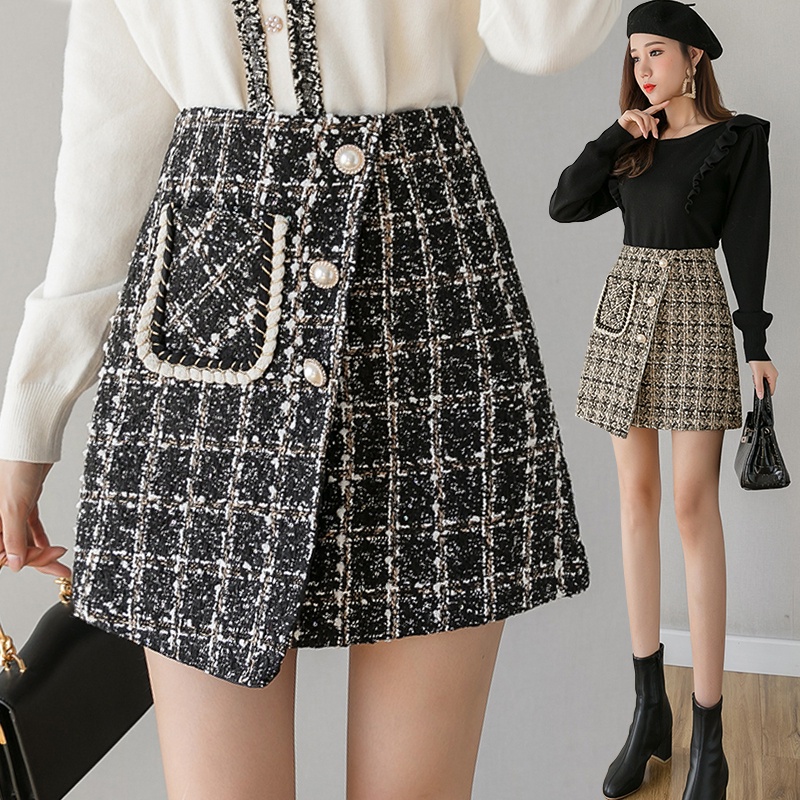 9818 Kaila Tweed Skirt/Rok Pendek/Rok Mini/Rok Pesta/Rok tweed/Rok Korea Skirt