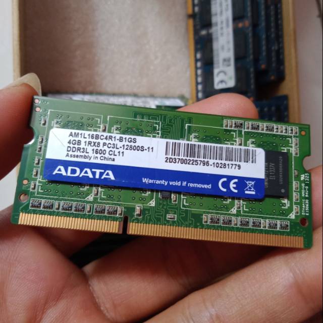 Ram laptop 4GB ADATA DDR3L PC3L 12800s 1.35 volt 1600mhz