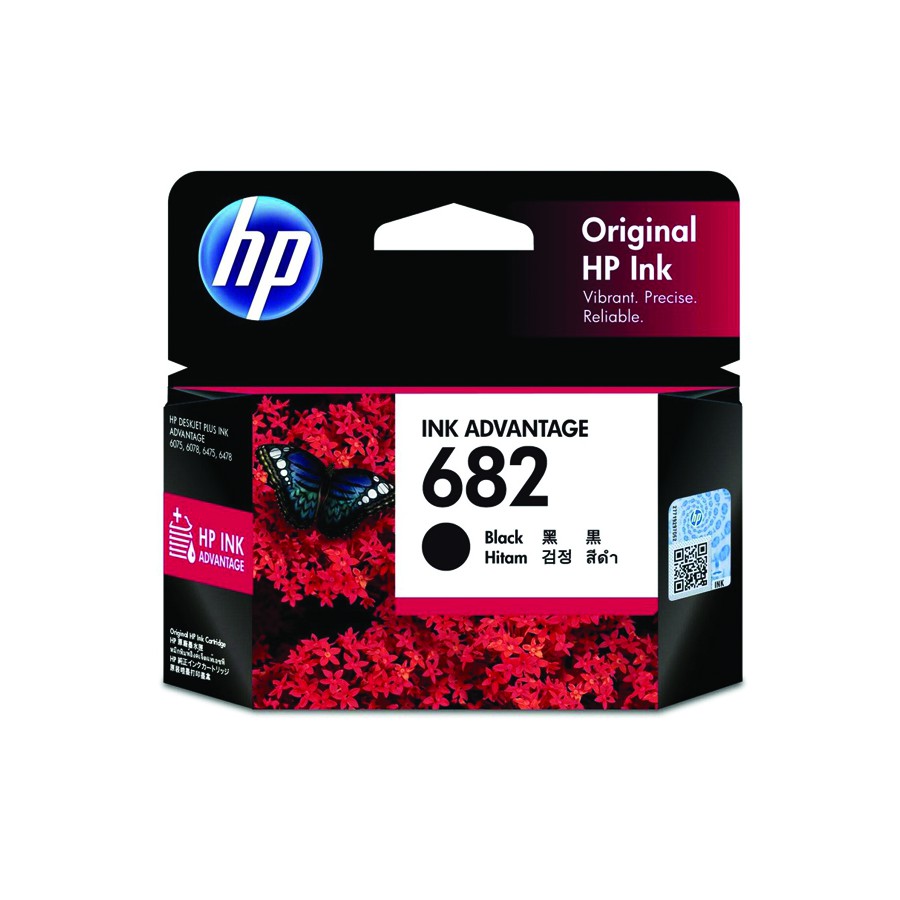 682B | CATRIDGE HP 682 BLACK ORIGINAL RESMI