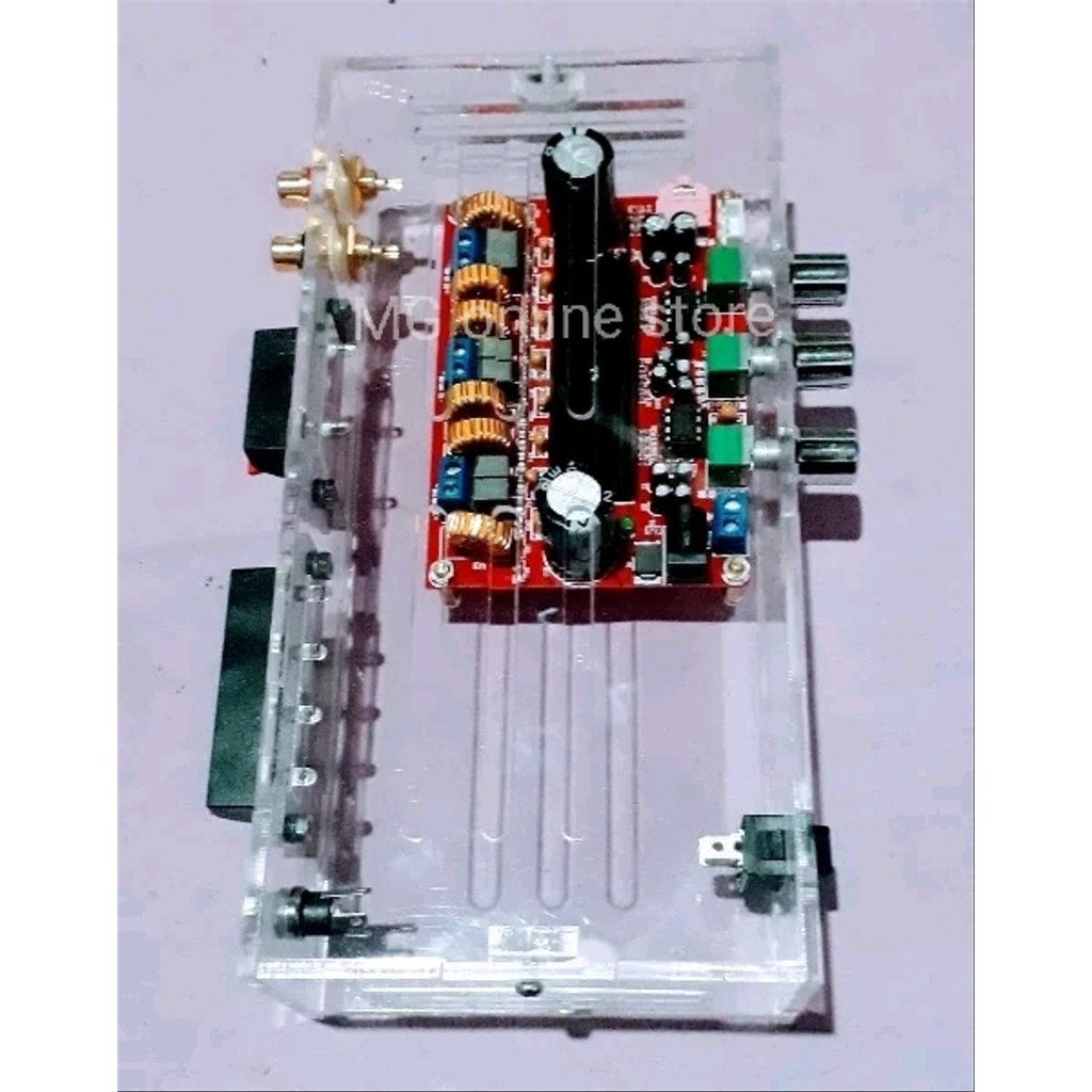 BOX KIT HIFI AMPLIFIER CLASS D 2.1 TPA 3116 2x50w 100w - BAHAN ACRYLIC... UzPm10348
