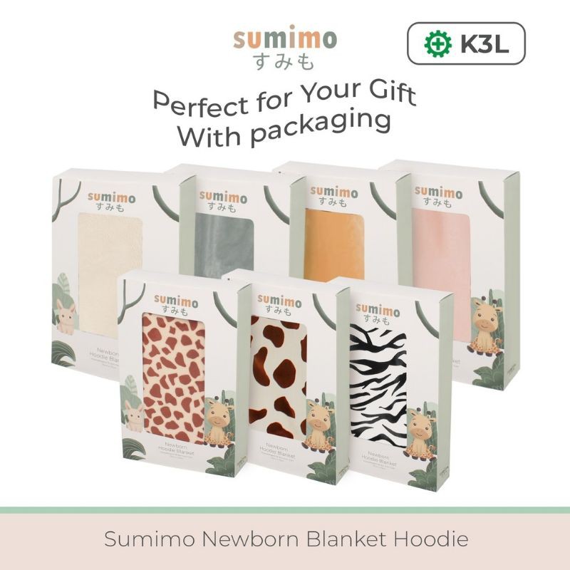 Sumimo Baby Blanket Hoodie / Selimut Topi Karakter Super Soft